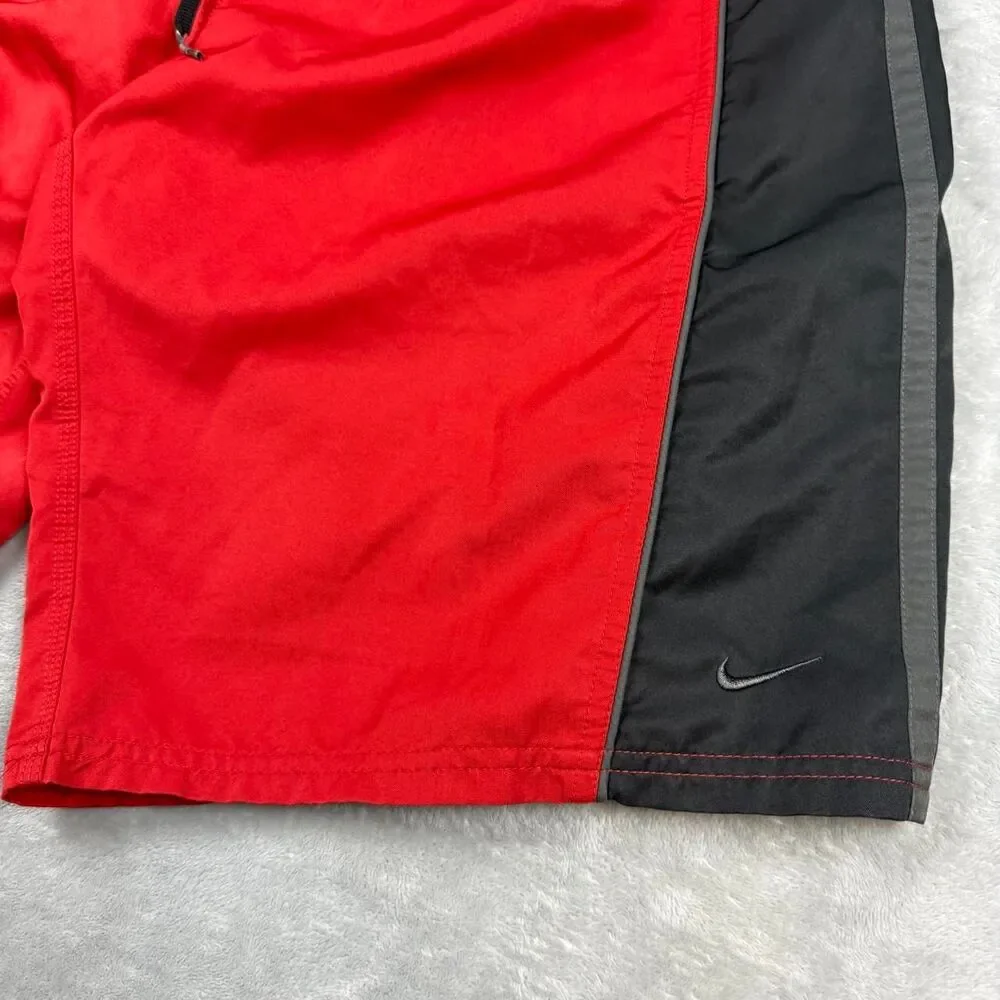 Nike Men's Red Swim-briefs-shorts